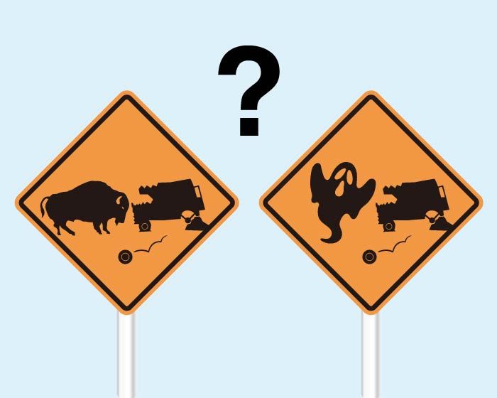 おもしろ道路標識クイズ vol.1 本当に存在するのはどっち？