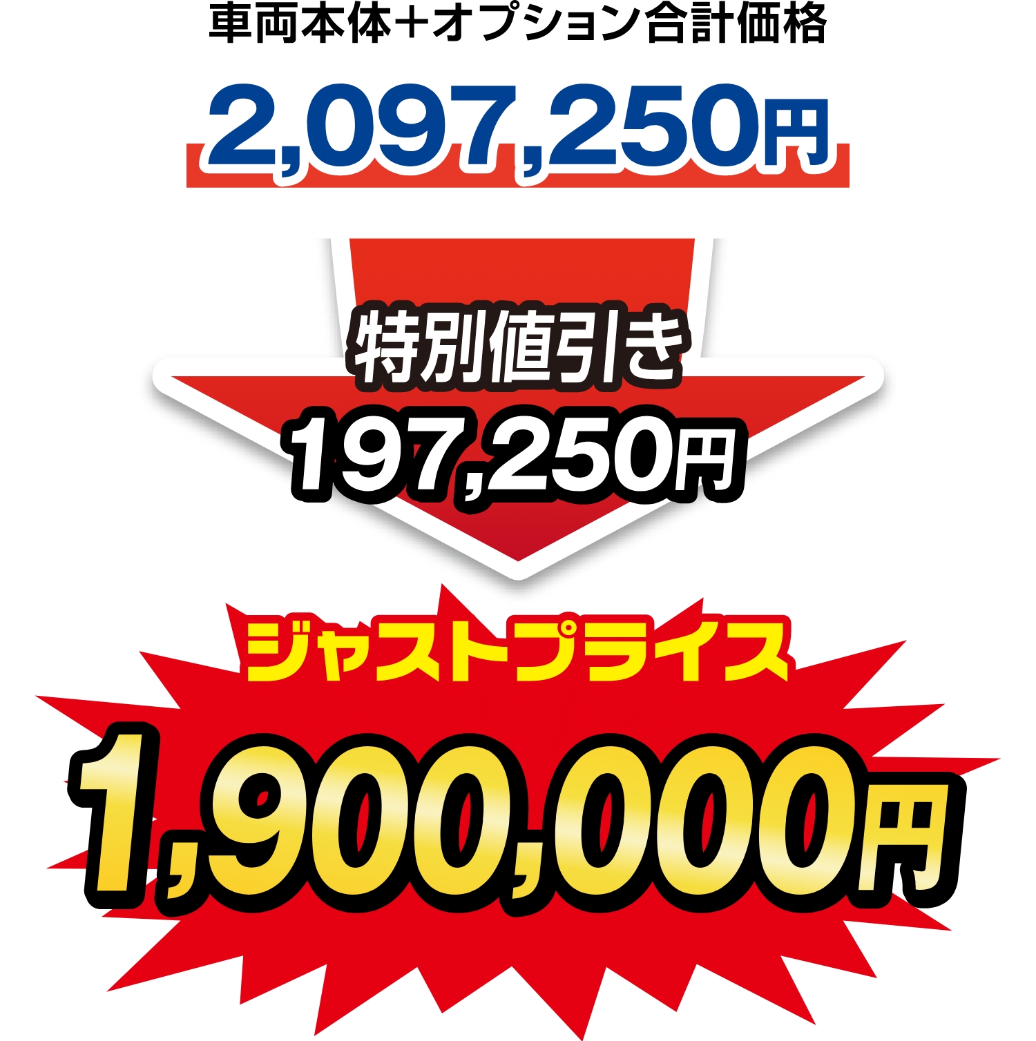 ジャストプライス1,900,000円