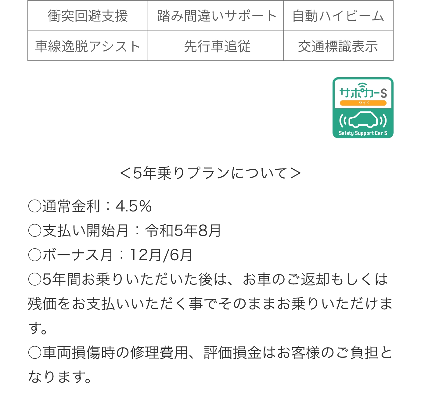 衝突回避支援 踏み間違いサポート 自動ハイビーム 車線逸脱アシスト 先行車追従 交通標識表示
